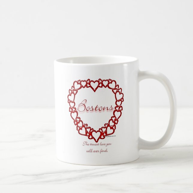 Boston Terrier True Love Coffee Mug (Right)