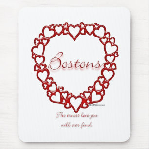 Boston Terrier True Love Mouse Pad
