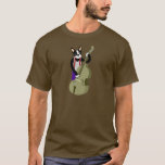 Boston Terrier Upright  Bass Player T-shirt at Zazzle