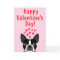 Boston Terrier Valentine's Day Card