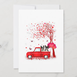 Boston Terrier Valentines Day Gifts Dogs Red Truck Save The Date