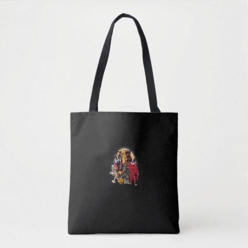 Boston Terrier Vampire Mummy Evil Witch Halloween  Tote Bag