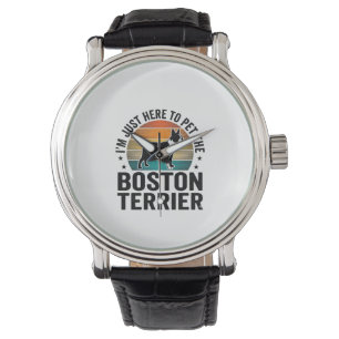 Boston Terrier Vintage Pet Lover Shirt Design_1 Watch