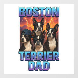 Boston Terrier Window Cling