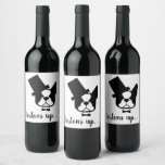 Boston Terrier wine labels - Boston Terrier party