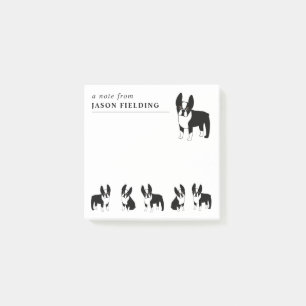 Boston Terriers Cute Black and White Dogs Post-it Notes