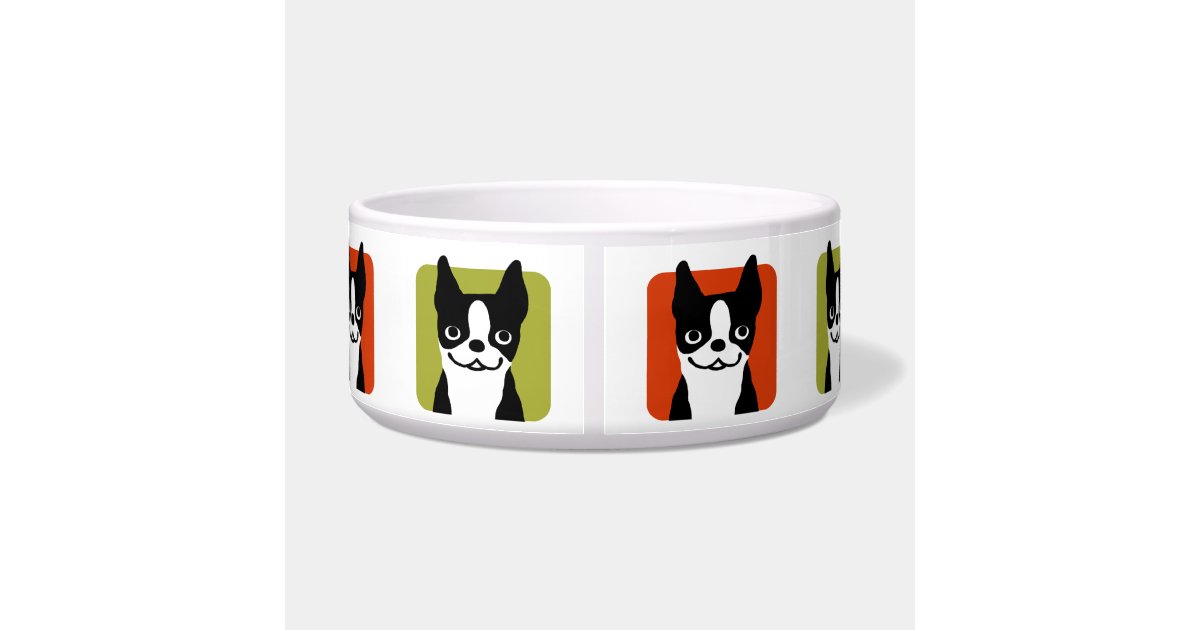 Boston Terriers Dog Bowl Zazzle