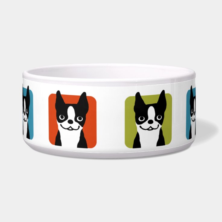 Boston Terriers Dog Bowl | Zazzle