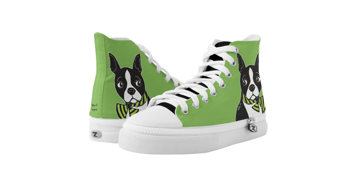 Boston Terriers Green Shoes Zazzle