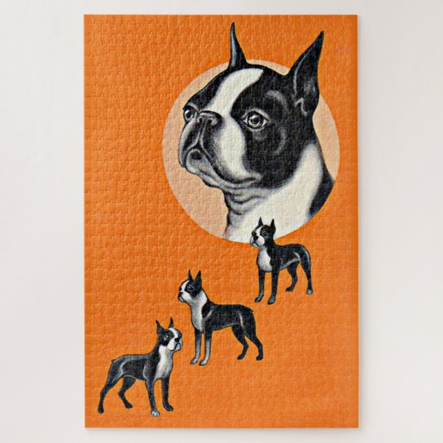  Boston terriers Jigsaw Puzzle (Vertical)