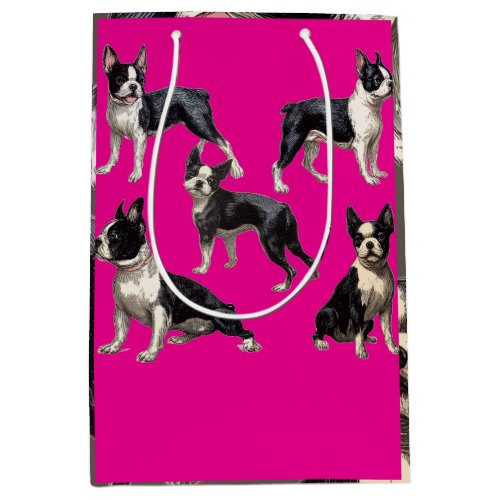 Boston Terriers Medium Gift Bag