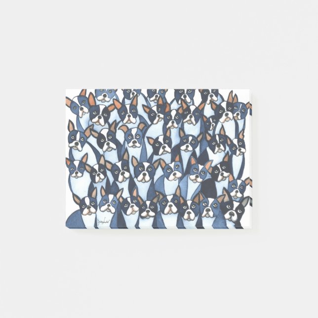 Boston Terriers Post-it Notes (Front)