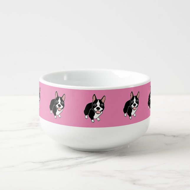 Boston Terriers Soup Mug (Front)