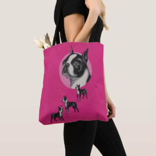 Boston terriers tote bag