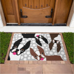Boston Terriers Welcome You Doormat at Zazzle