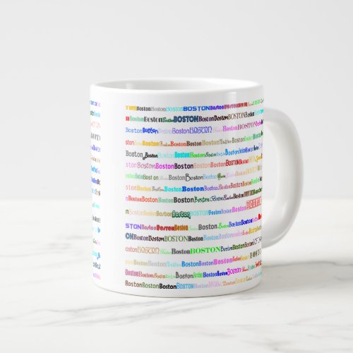 Boston Text Design II Specialty Mug II