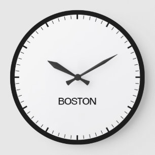 Boston Time Zone Newsroom Style Clock