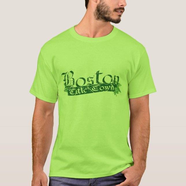 Boston Title Town Distressed T-Shirt (Front)