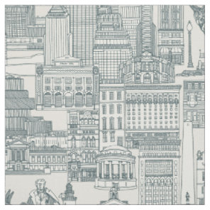Boston toile apatite strong white fabric