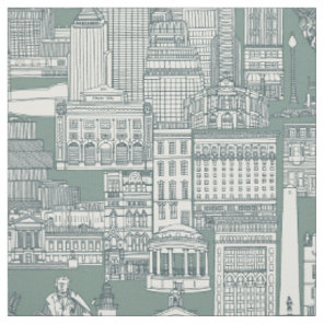Boston toile apatite yucca fabric