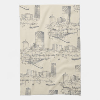 Boston Toile Kitchen Towel