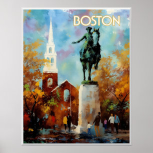 Boston Travel Poster