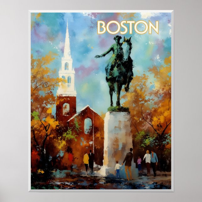 Boston Travel Poster (Front)