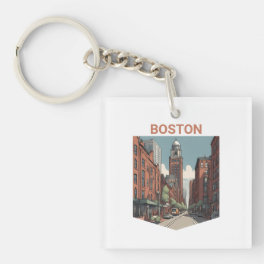 Boston Traveler A Delightful Gift Idea Keychain