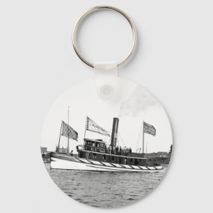 Boston Tugboat: late 1800s Keychain