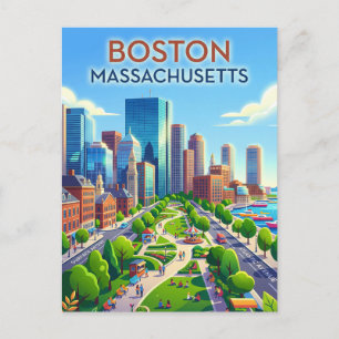 Boston USA Postcard
