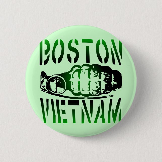 Boston Vietnam Pinback Button (Front)