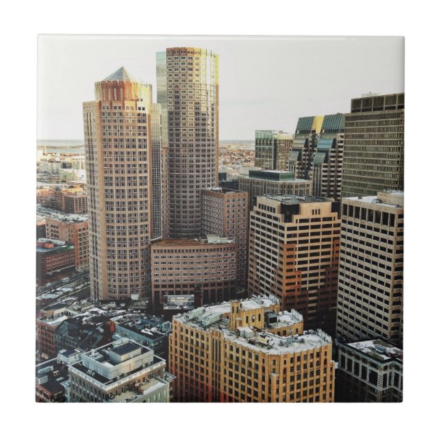 Boston view ceramic tile (Front)