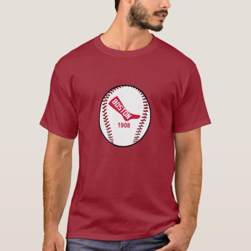 Boston Vintage Baseball Team T_Shirt