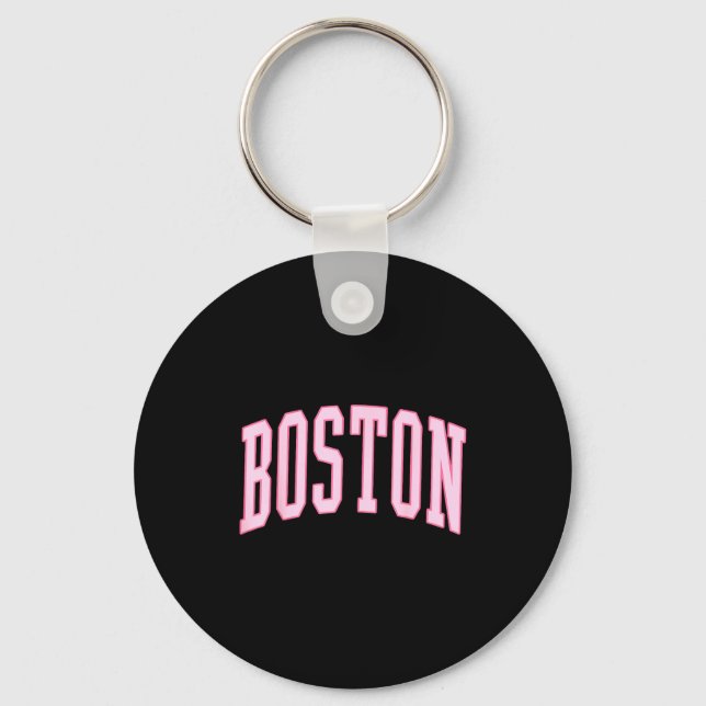 Boston Vintage Preppy Varsity Nk Srts  Keychain (Front)