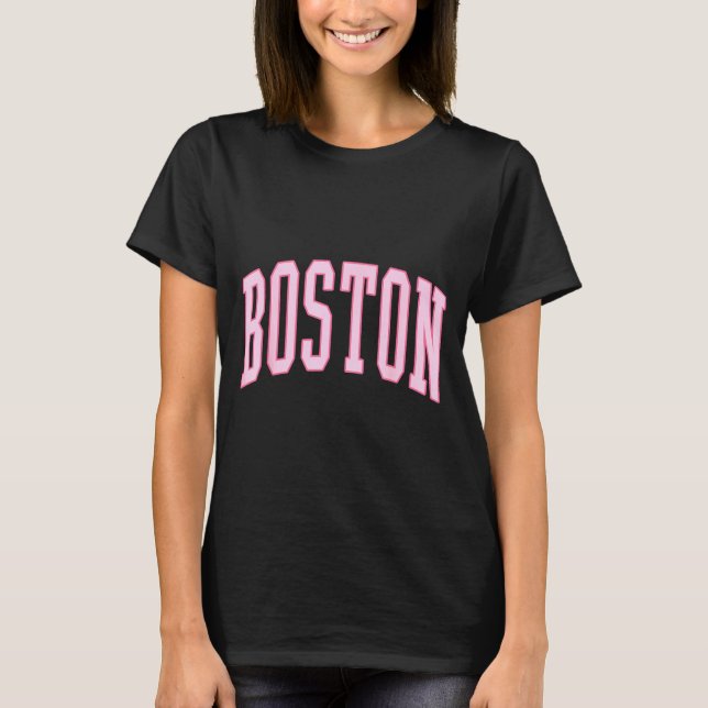 Boston Vintage Preppy Varsity Nk Srts  T-Shirt (Front)