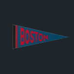 Boston Vintage Sports Pennant Flag<br><div class="desc">This design features a vintage sports city name. Easily edit the colors.</div>