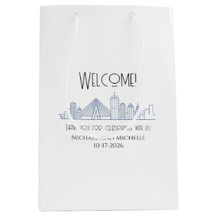 Boston Wedding personalized Welcome bag