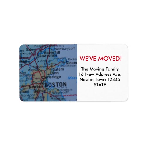Boston Weve Moved label