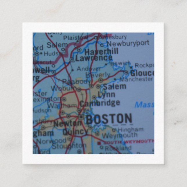 boston We've Moved New Address Card (Front)