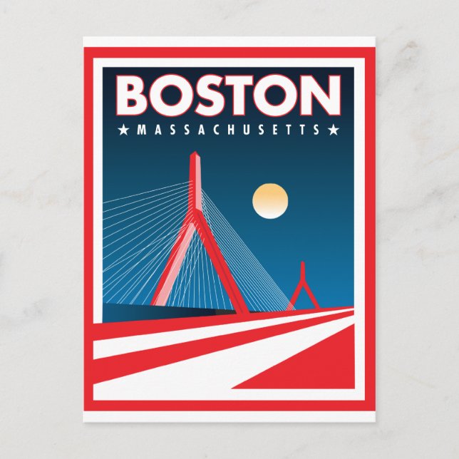 Boston Zakim Bridge Postcard (Front)