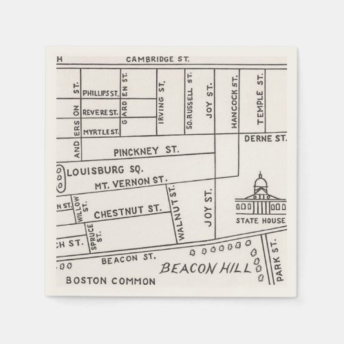 Boston's Beacon Hill Map