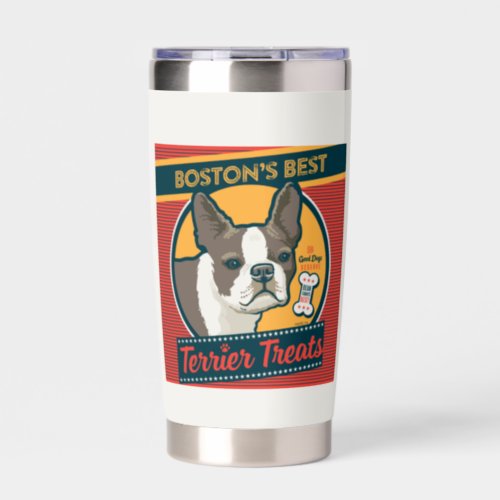 Bostons Best Terrier Treats Insulated Tumbler