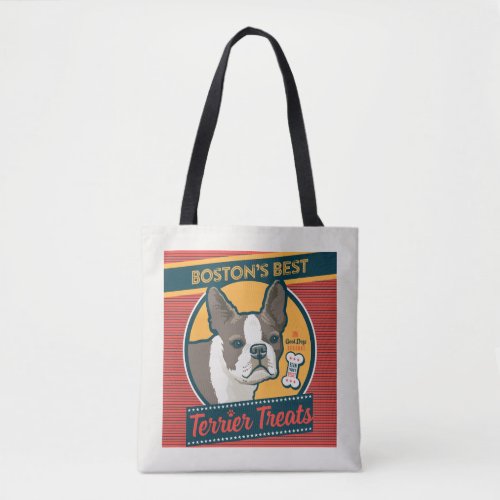 Bostons Best Terrier Treats Tote Bag