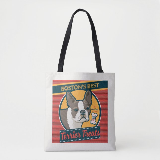 Boston's Best Terrier Treats Tote Bag (Front)