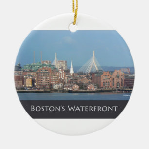 Boston's Scenic Waterfront Ornament