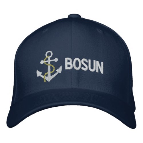 BOSUN Yacht Embroidered Cap Blue