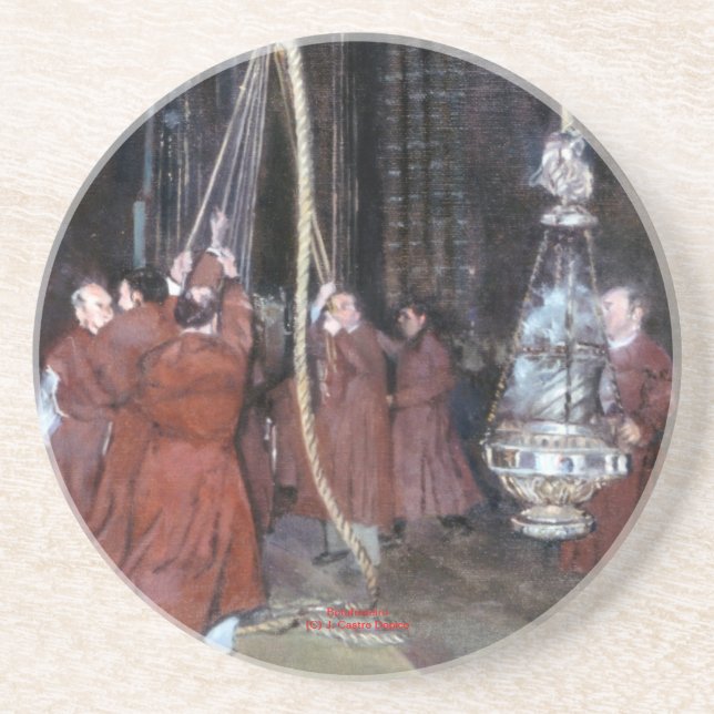 Botafumeiro Sandstone Coaster (Front)