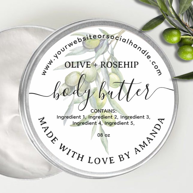 Botaical Homemade BODY BUTTER Label (Creator Uploaded)