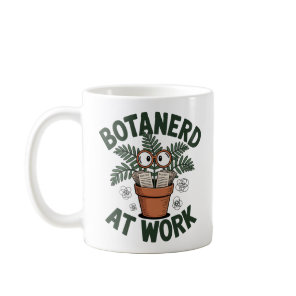 Botanerd at Work Funny Plant Biology Coffee Mug