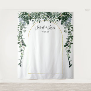 Botanic Boho Arch Wedding Photo booth backdrop